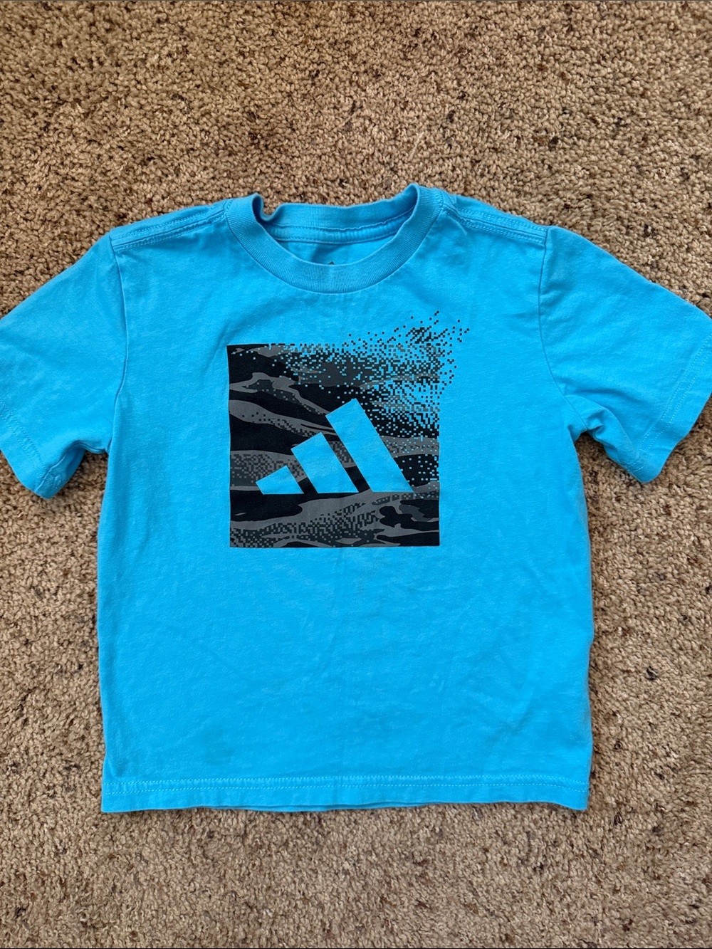 adidas Bright Blue Graphic Logo Tee